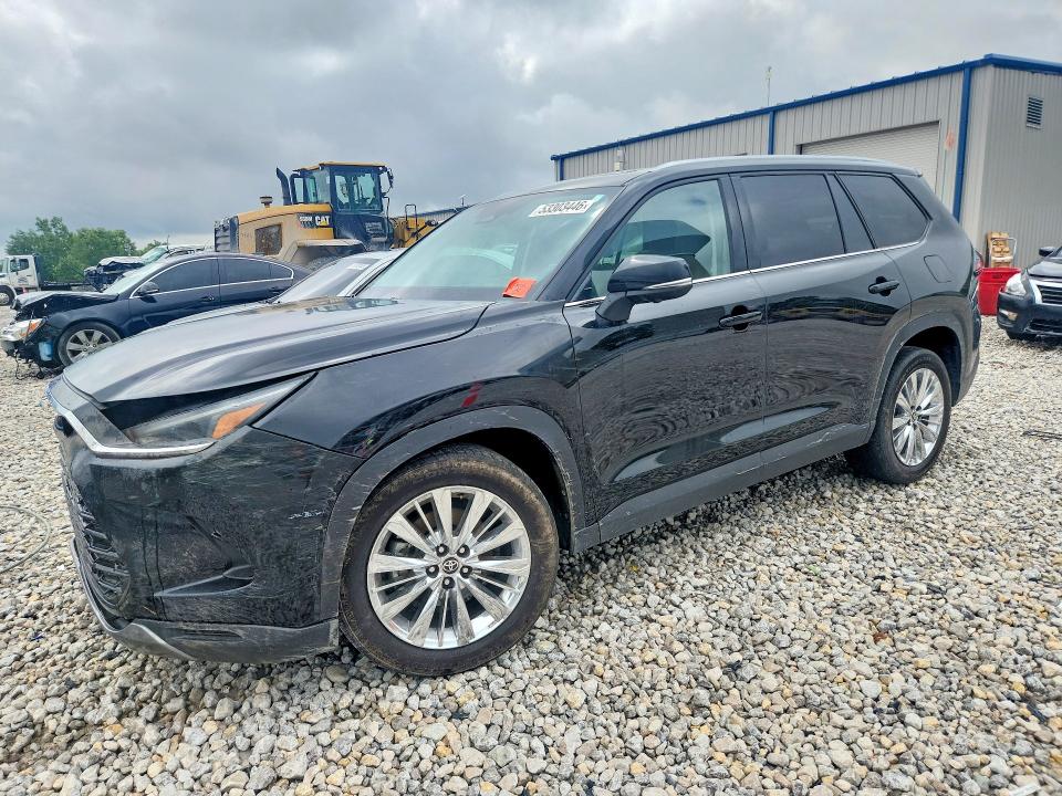 2025 Toyota Highlander VIN 5TDAAAB54SS081195 COPART salvage auction — FRONT END, MI - CERT OF TITLE-FLOOD VEHICLE, sold $4,650 on 2026-07-23 (photo 1)