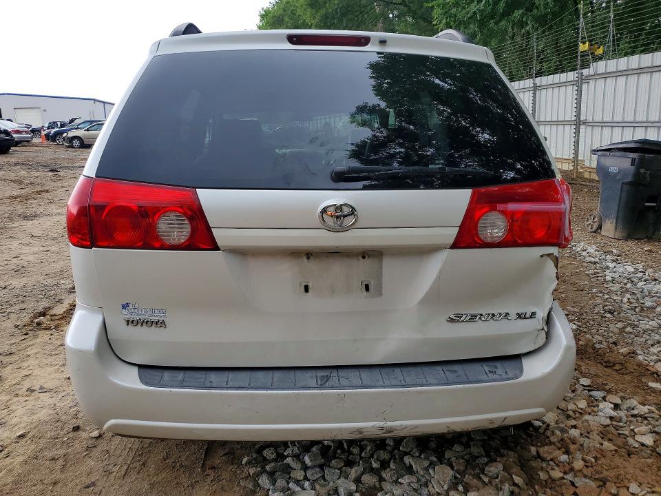 2006 Toyota Sienna VIN 5TDZA22CX6S503547 COPART salvage auction — REAR END, GA - CERT OF TITLE-SALVAGE, sold $1,650 on 2026-07-24 (photo 6)