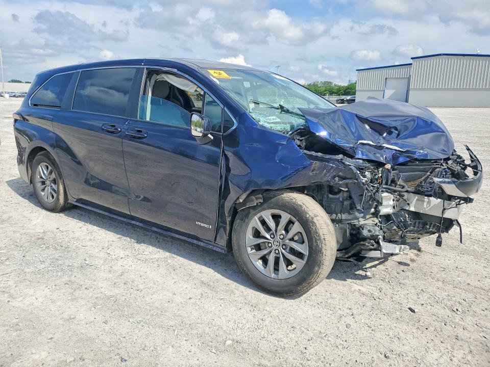 2021 Toyota Sienna VIN 5TDKSKFC4MS011912 COPART salvage auction — FRONT END, Ny - Mv-907A Salvage Certificate, sold $4,200 on 2026-07-20 (photo 4)
