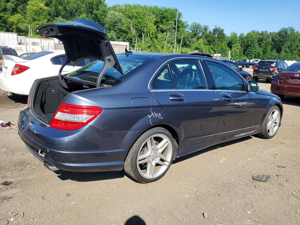 2009 Mercedes-benz C-klasse VIN WDDGF56X89R058466 COPART salvage auction — REAR END, Md - Cert Of Salvage > 75% Damage, sold $650 on 2026-07-28 (photo 3)