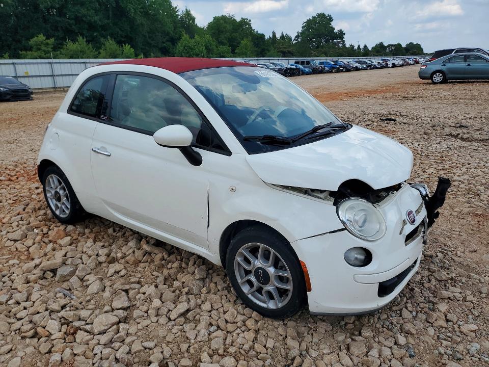 2015 Fiat 500 VIN 3C3CFFDR6FT545448 COPART salvage auction — FRONT END, Nc - Salvage Certificate Of Title, sold $450 on 2026-08-03 (photo 4)