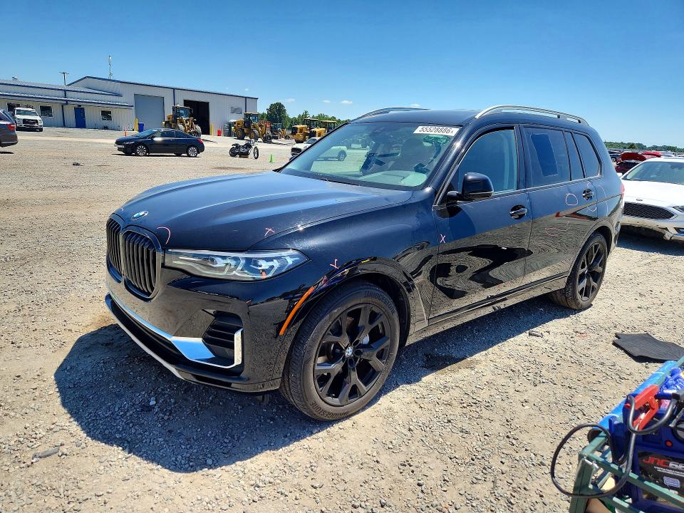 2021 BMW X7 VIN 5UXCW2C07M9H31532 COPART salvage auction — REAR END, Nc - Salvage Certificate Of Title, sold $275 on 2026-07-27 (photo 1)