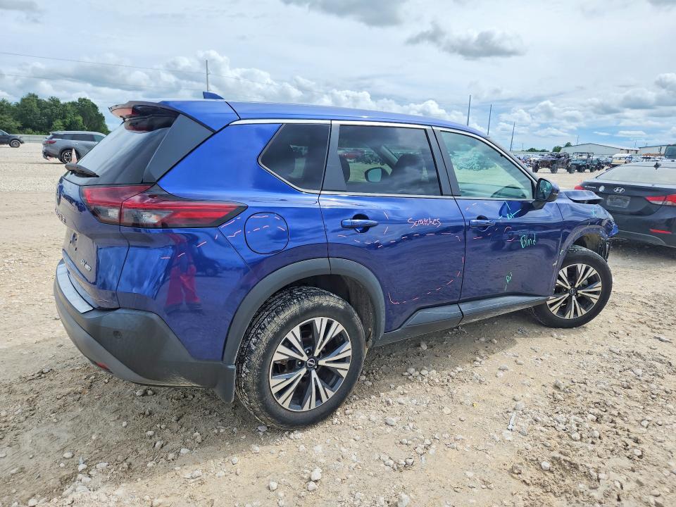 2022 Nissan Rogue VIN 5N1BT3BB5NC674629 COPART salvage auction — FRONT END, Tx - Salvage Vehicle Title, sold $4,250 on 2026-07-02 (photo 3)