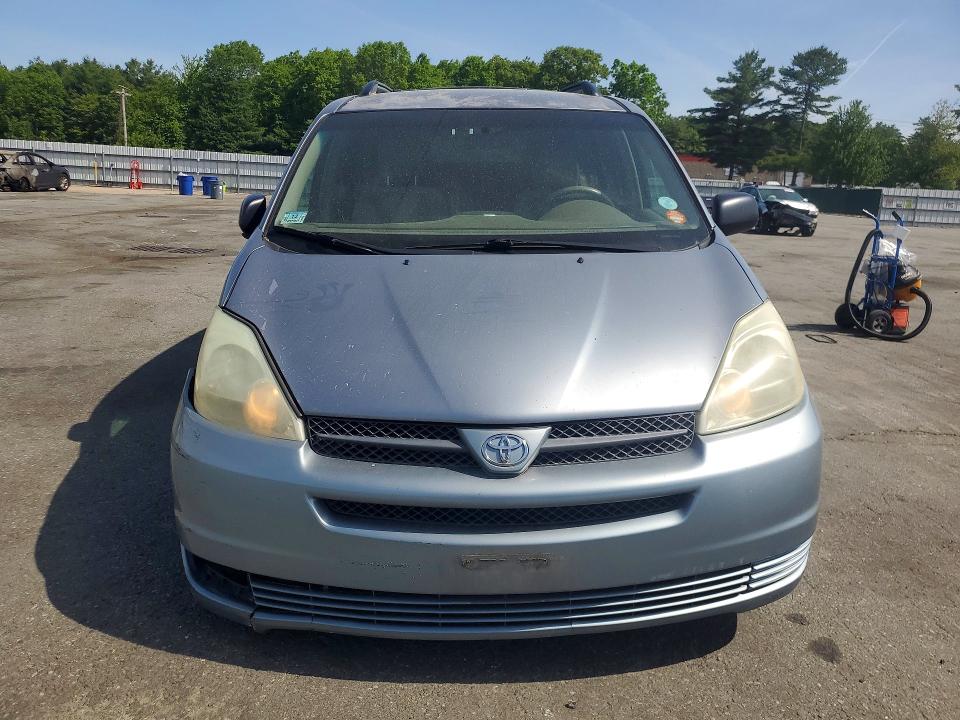 2004 Toyota Sienna VIN 5TDZA23C94S109341 COPART salvage auction — FRONT END, Ct - Cert Of Title-Salvage, sold $475 on 2026-07-07 (photo 5)