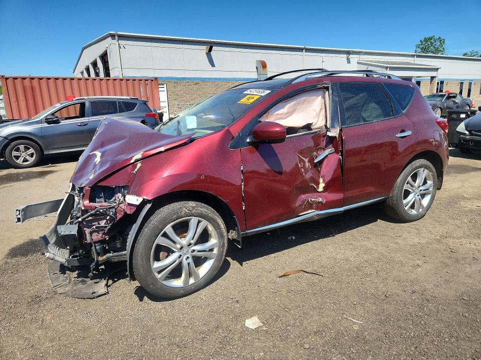 2012 Nissan Murano VIN JN8AZ1MU7CW105637 COPART salvage auction — FRONT END, Ct - Cert Of Title-Salvage, sold $450 on 2026-07-10 (photo 1)