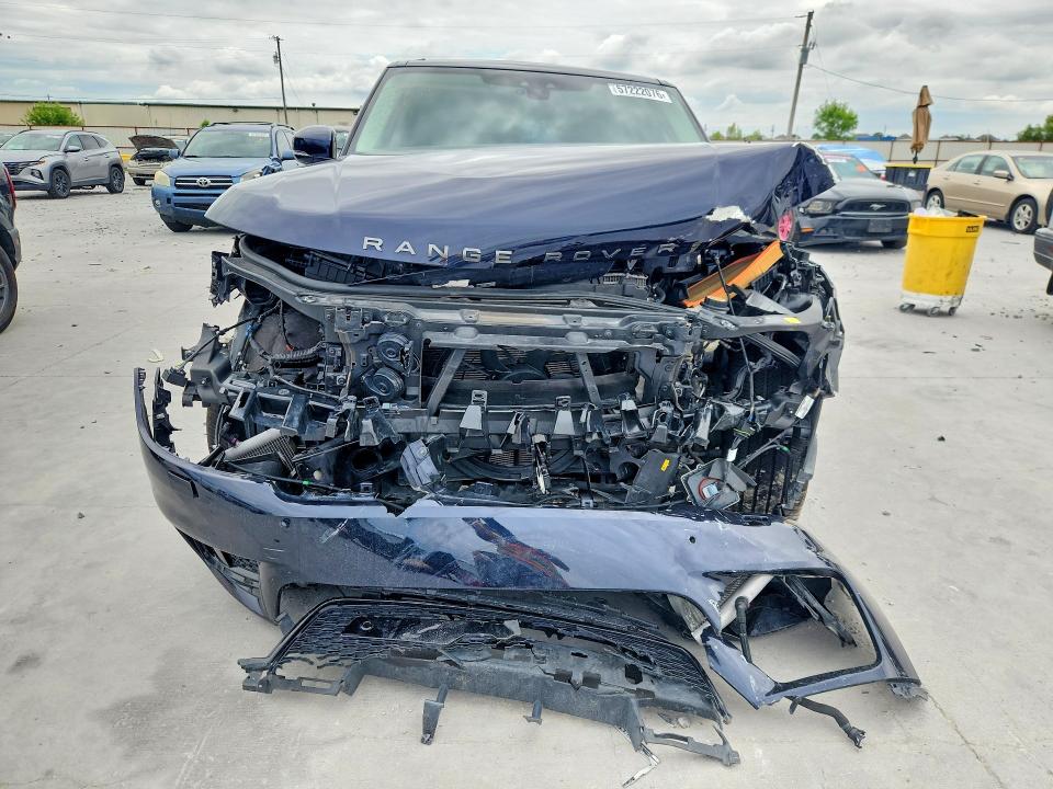 2022 Land rover RANGE ROVER VIN SALWR2SU2NA215269 COPART salvage auction — FRONT END, Tx - Salvage Vehicle Title, sold $9,600 on 2026-07-31 (photo 5)
