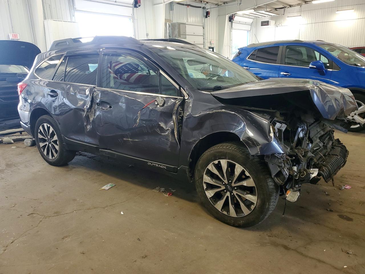 2017 Subaru Outback VIN 4S4BSANC1H3383741 COPART salvage auction — Front End, MN - CERT OF TITLE-SALVAGE, sold $625 on 2026-07-09 (photo 4)