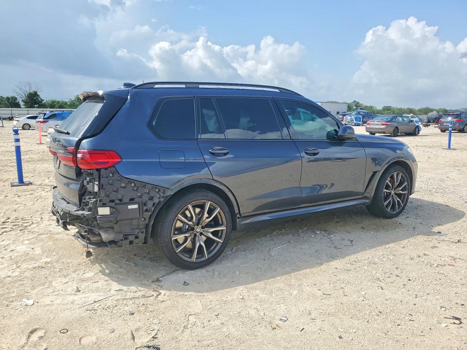 2022 BMW X7 VIN 5UXCX6C07N9M11002 COPART salvage auction — SIDE, TX - SALVAGE VEHICLE TITLE (P), sold $4,050 on 2026-07-30 (photo 3)