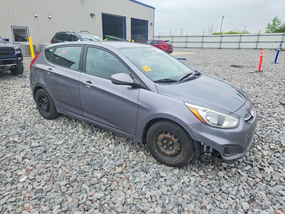 2016 Hyundai Accent VIN KMHCT5AE0GU247089 COPART salvage auction — WATER/FLOOD, Wi - Junked Vehicle Bill Of Sale, sold $225 on 2026-07-13 (photo 4)