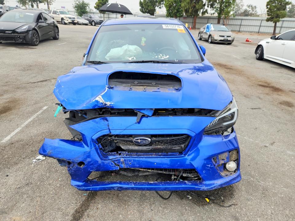 2017 Subaru WRX VIN JF1VA1E61H9833065 COPART salvage auction — ALL OVER, Ca - Salvage Certificate, sold $150 on 2026-09-16 (photo 5)