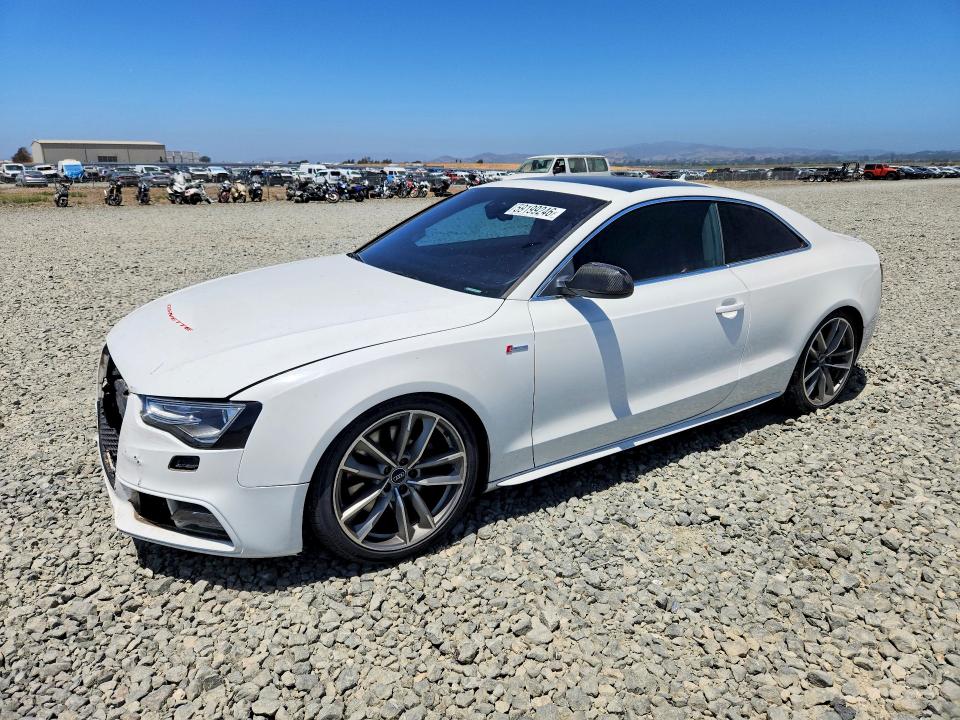 2014 Audi Rs5 VIN WAUCGAFRXEA046258 COPART salvage auction — FRONT END, Ca - Salvage Certificate, sold $4,000 on 2026-07-13 (photo 1)