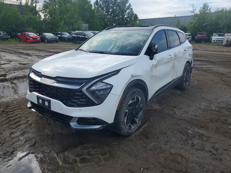 2023 Kia Sportage VIN KNDPVCAF0P7144721 COPART salvage auction — SIDE, ON - PERMIT IRREPAIRABLE, sold $5,700 on 2026-07-28 (photo 1)
