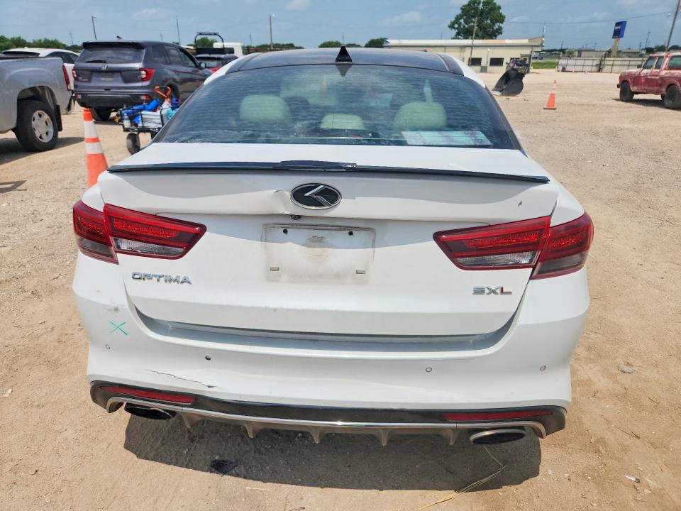2016 Kia Optima VIN 5XXGV4L25GG095345 COPART salvage auction — REAR END, Tx - Salvage Vehicle Title, sold $1,100 on 2026-07-29 (photo 6)