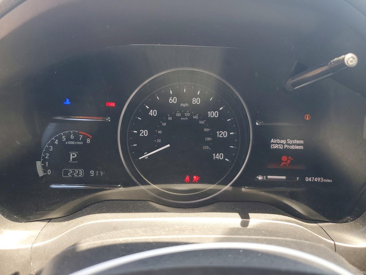2022 Honda HR-V VIN 3CZRU5H50NM740834 COPART salvage auction — Side, KS - CERT OF TITLE-SALVAGE, sold $6,600 on 2026-07-09 (photo 9)