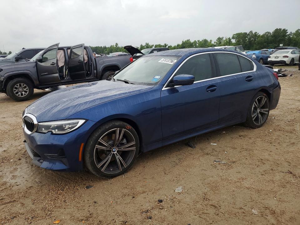 2021 BMW 3er VIN 3MW5R1J06M8C18369 COPART salvage auction — REAR END, Tx - Salvage Vehicle Title, sold $13,000 on 2026-07-28 (photo 1)