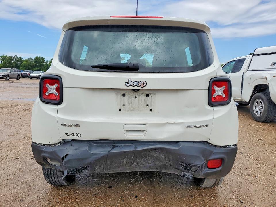 2020 Jeep VIN ZACNJBAB9LPL70227 COPART salvage auction — REAR END, Tx - Salvage Vehicle Title, sold $2,750 on 2026-07-21 (photo 6)