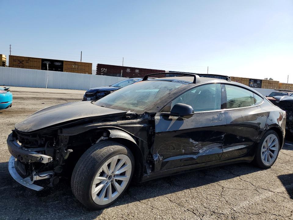 2021 Tesla VIN 5YJ3E1EA1MF072824 COPART salvage auction — FRONT END, CA - SALVAGE CERTIFICATE, sold $5,200 on 2026-07-19 (photo 1)