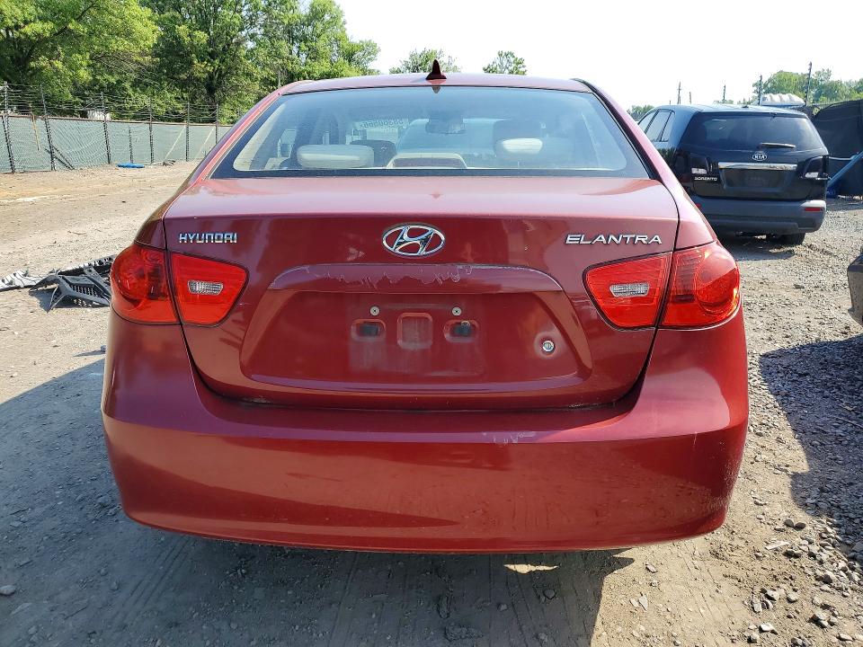 2009 Hyundai Elantra VIN KMHDU46D79U756756 COPART salvage auction — REAR END, Md - Certificate Of Title, sold $1,050 on 2026-07-07 (photo 6)