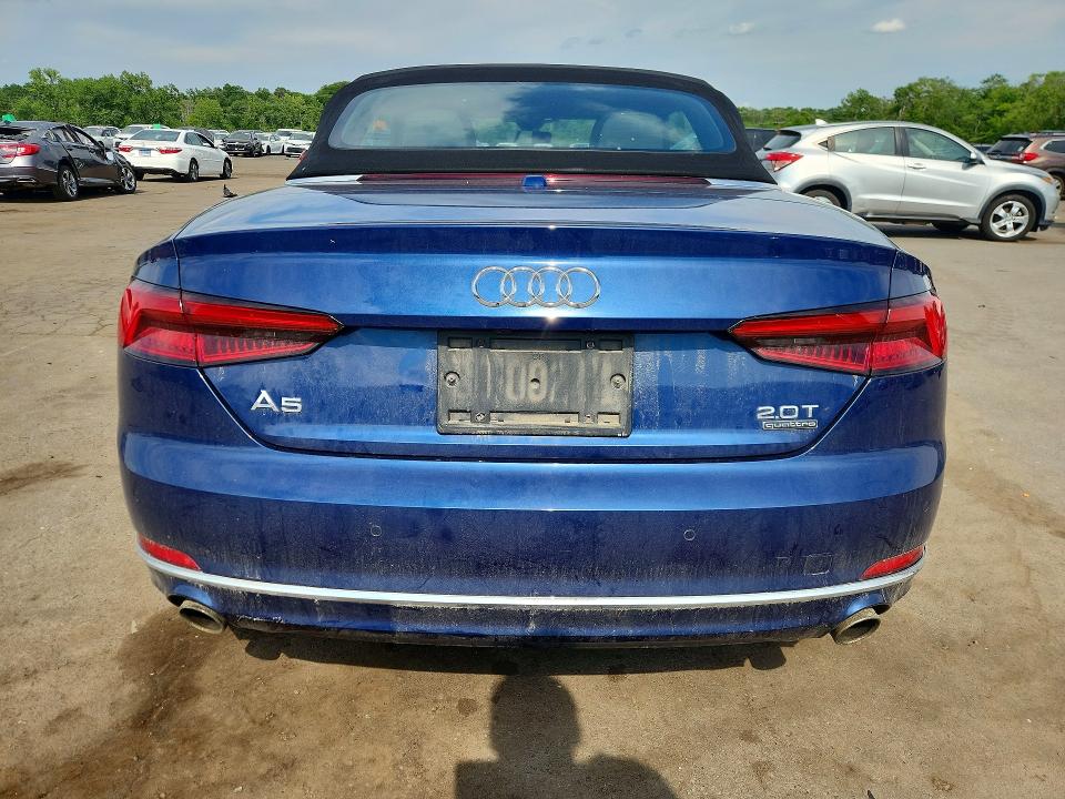 2018 Audi VIN WAUYNGF50JN001232 COPART salvage auction — FRONT END, Ct - Cert Of Title-Salvage, sold $2,150 on 2026-07-24 (photo 6)