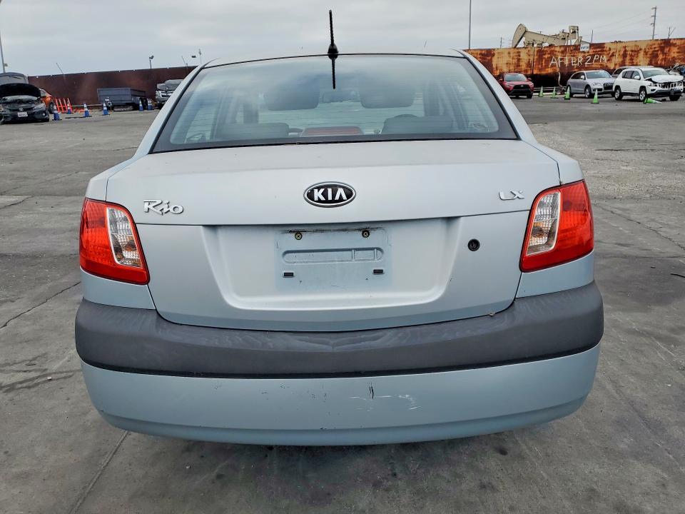 2006 Kia Rio VIN KNADE123366150123 COPART salvage auction — FRONT END, CA - SALVAGE CERTIFICATE, sold $275 on 2026-07-29 (photo 6)