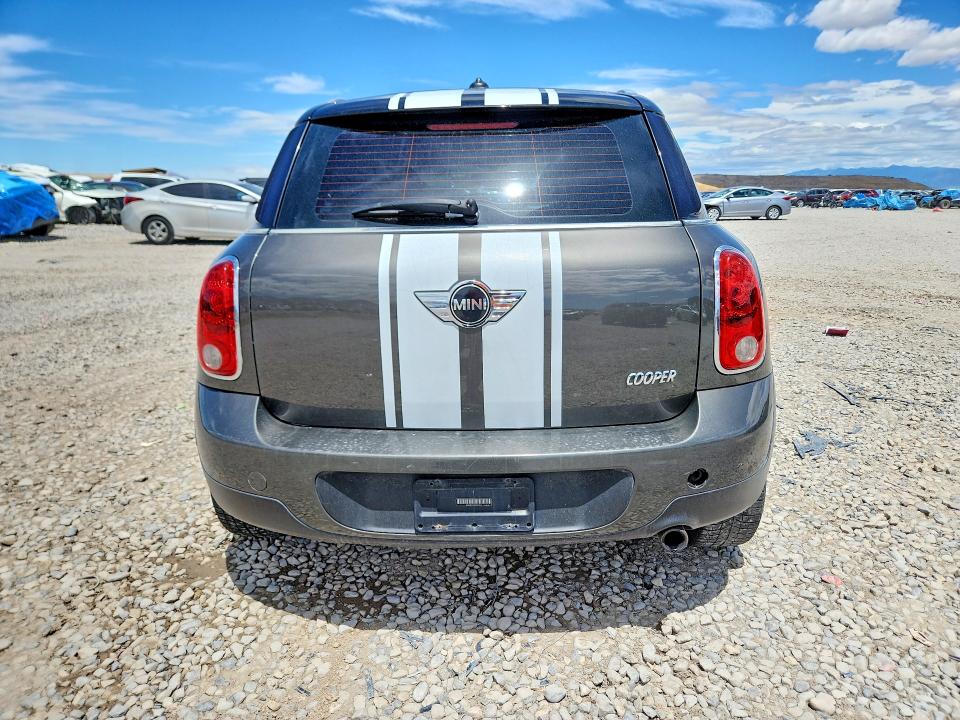 2012 Mini Cooper VIN WMWZB3C53CWM03141 COPART salvage auction — FRONT END, Ut - Salvage Certificate, sold $325 on 2026-07-31 (photo 6)