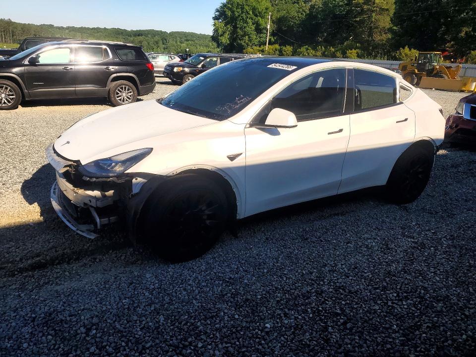 2022 Tesla Model y VIN 7SAYGDEE1NF439763 COPART salvage auction — REAR END, Nc - Salvage Certificate Of Title, sold $350 on 2026-07-30 (photo 1)
