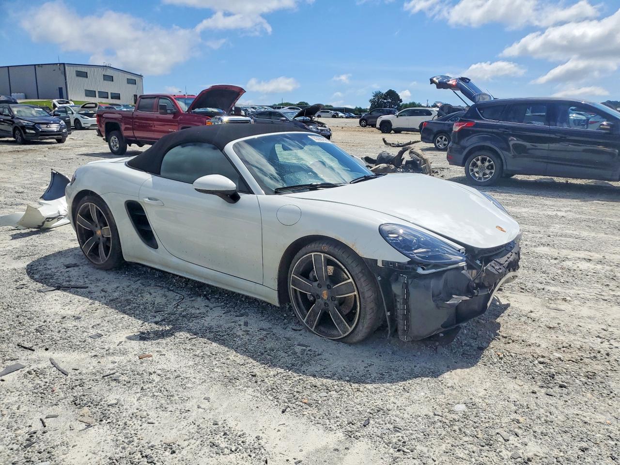 2024 Porsche Boxster VIN WP0CA2A81RK205323 COPART salvage auction — Front End, GA - CERT OF TITLE-SALVAGE, sold $32,000 on 2026-07-01 (photo 4)