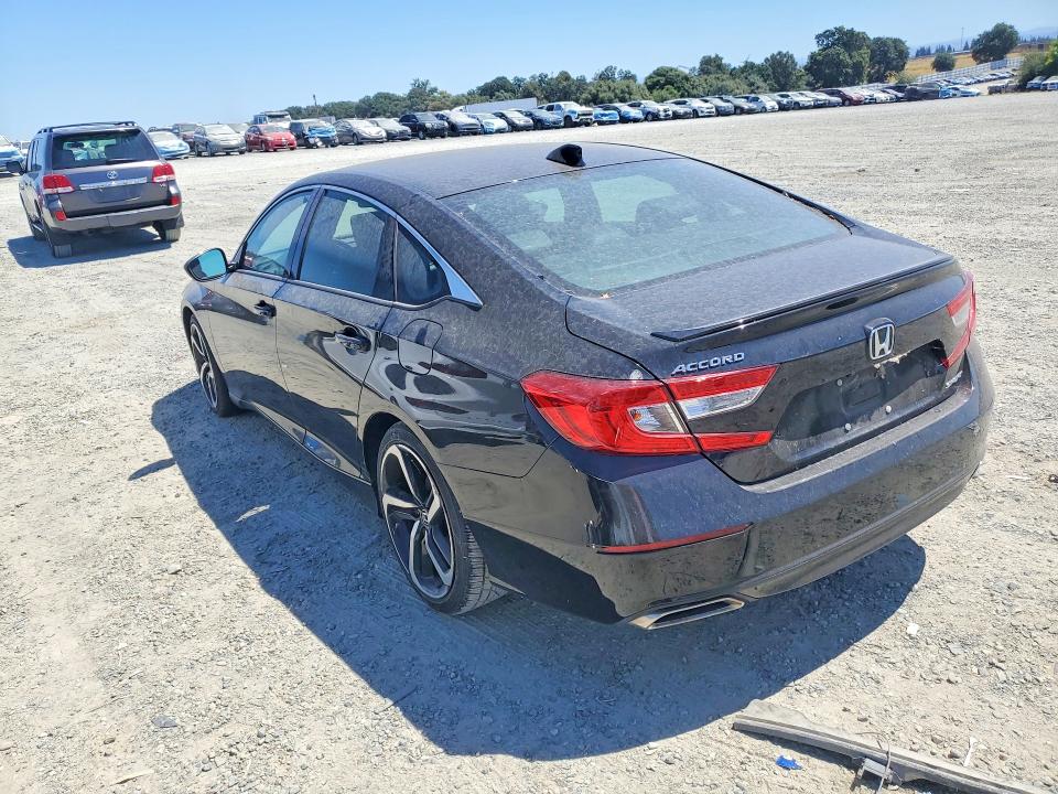 2018 Honda Accord VIN 1HGCV1F34JA267757 COPART salvage auction — VANDALISM, Ca - Salvage Certificate, sold $9,200 on 2026-07-30 (photo 2)