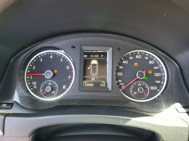 2012 Volkswagen Tiguan VIN WVGAV7AX1CW518397 COPART salvage auction — REAR END, Ca - Salvage Certificate, sold $60 on 2026-07-27 (photo 9)