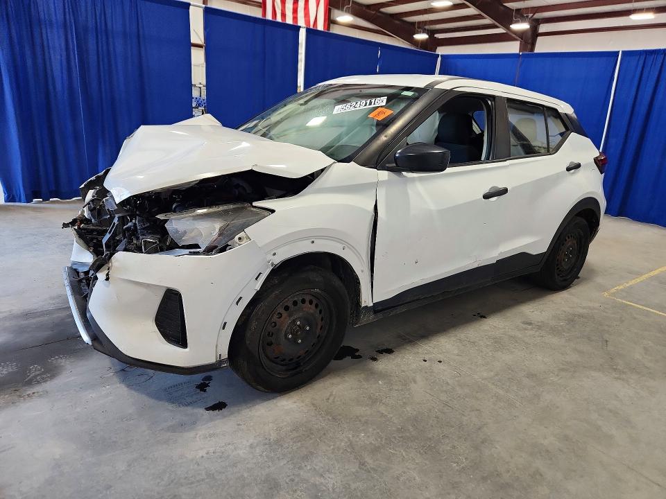 2021 Nissan Kicks VIN 3N1CP5BV4ML475323 COPART salvage auction — FRONT END, Sc - Certificate Of Title, sold $1,300 on 2026-07-09 (photo 1)