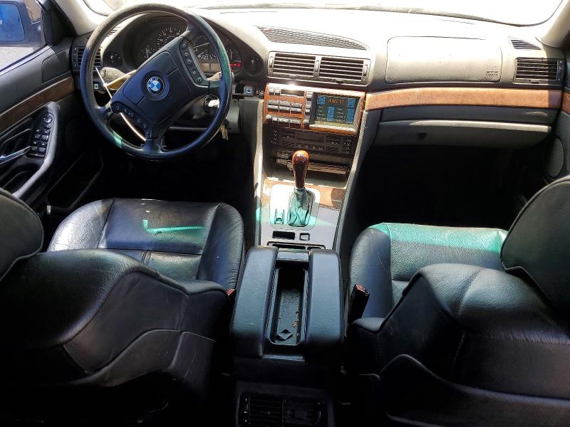 2000 BMW 7 series VIN WBAGH8349YDP13176 COPART salvage auction — MECHANICAL, In - Dis/Dlr/Exp Only Clean Title, sold $850 on 2026-07-21 (photo 8)