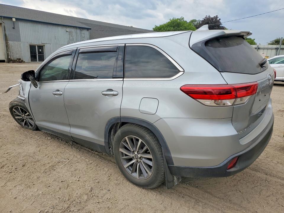 2019 Toyota Highlander VIN 5TDKZRFH0KS571911 COPART salvage auction — FRONT END, MI - CERTIFICATE OF TITLE, sold $200 on 2026-07-29 (photo 2)