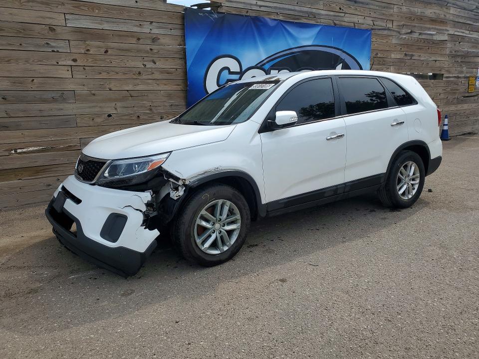 2015 Kia Sorento VIN 5XYKT3A63FG579296 COPART salvage auction — FRONT END, Wv - Certificate Of Title, sold $450 on 2026-07-07 (photo 1)