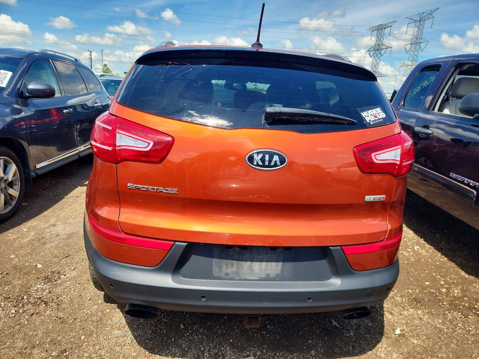 2011 Kia Sportage VIN KNDPC3A68B7164133 COPART salvage auction — SIDE, IL - SALVAGE CERTIFICATE, sold $975 on 2026-07-16 (photo 6)