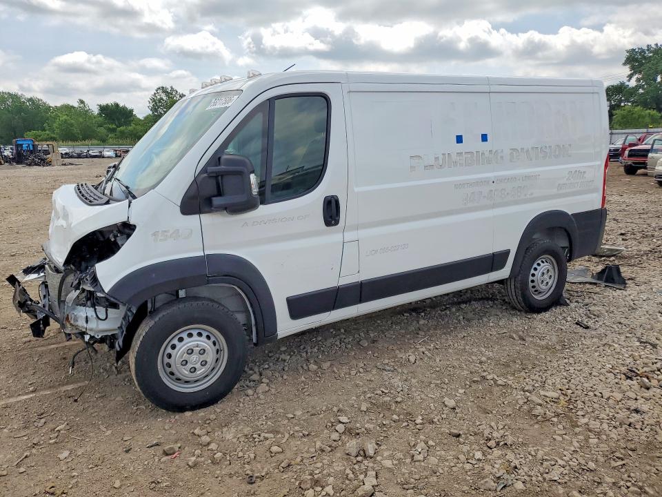 2024 Ram Promaster 3500 VIN 3C6MRVWG7RE154807 COPART salvage auction — FRONT END, Il - Junking Cert Of A Vehicle, sold $9,600 on 2026-07-29 (photo 1)