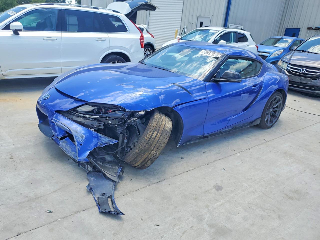 2026 Toyota Supra VIN WZ1DB0G02TW072032 COPART salvage auction — Front End, GA - CERT OF TITLE-SALVAGE, sold $25,750 on 2026-08-10 (photo 1)