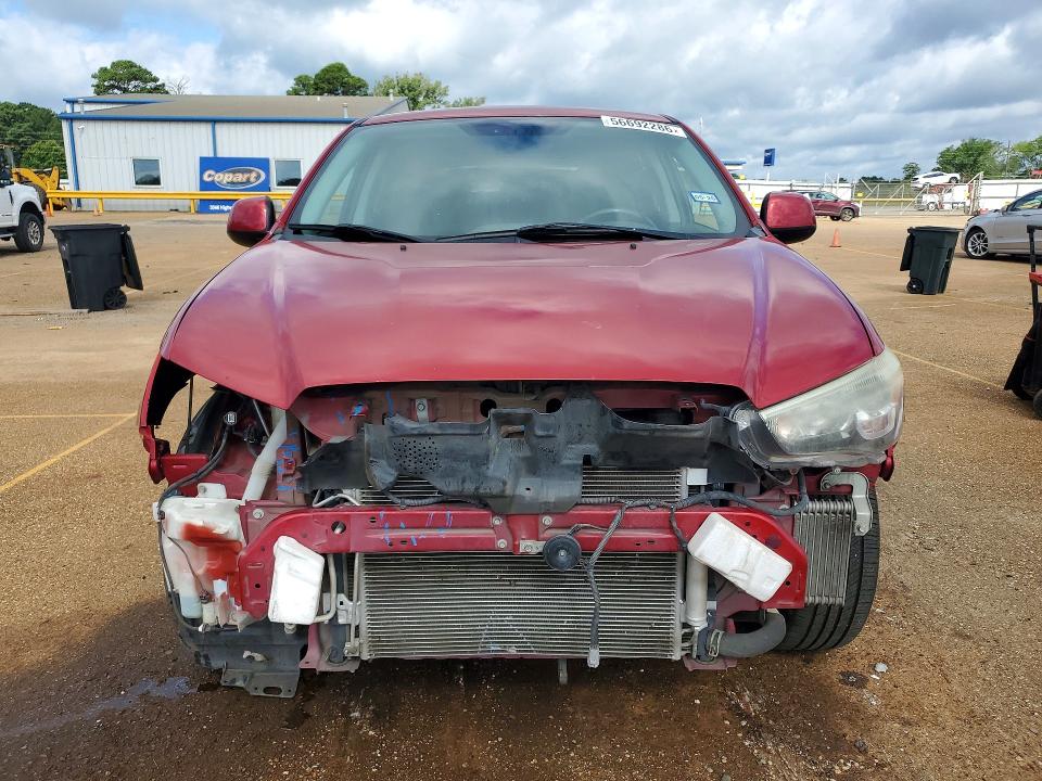 2013 Mitsubishi Outlander VIN 4A4AP4AU6DE021591 COPART salvage auction — FRONT END, Tx - Salvage Vehicle Title, sold $400 on 2026-07-27 (photo 5)