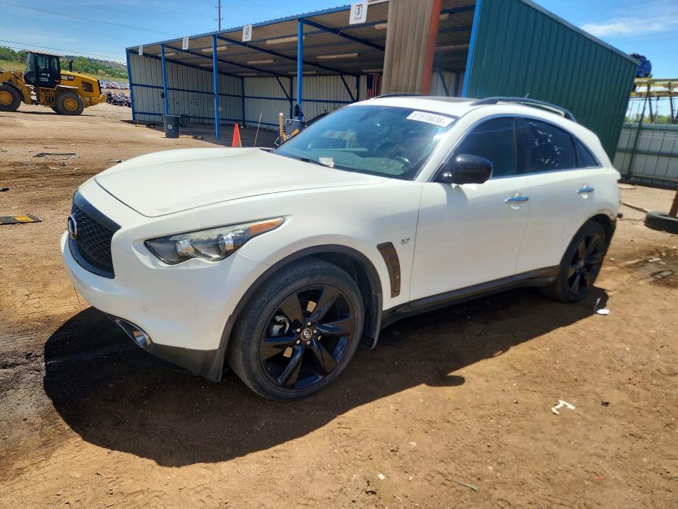 2017 Infiniti Qx70 VIN JN8CS1MW6HM414520 COPART salvage auction — REAR END, CO - SALVAGE TITLE, sold $3,500 on 2026-07-31 (photo 1)