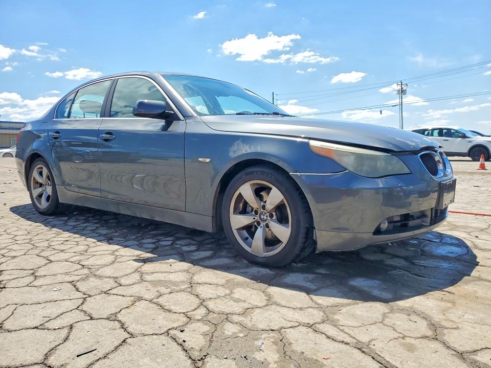 2004 BMW 5 series VIN WBANA73534B809860 COPART salvage auction — REAR END, Tn - Salvage Certificate, sold $800 on 2026-07-08 (photo 4)