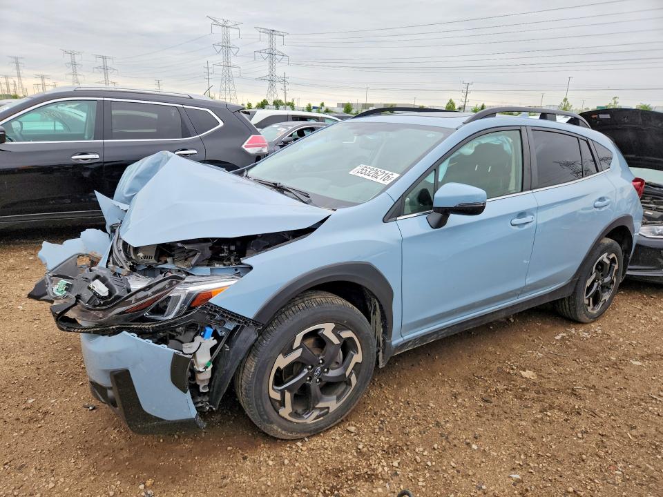 2022 Subaru VIN JF2GTHMC2NH262220 COPART salvage auction — FRONT END, Il - Salvage Certificate, sold $2,200 on 2026-07-14 (photo 1)