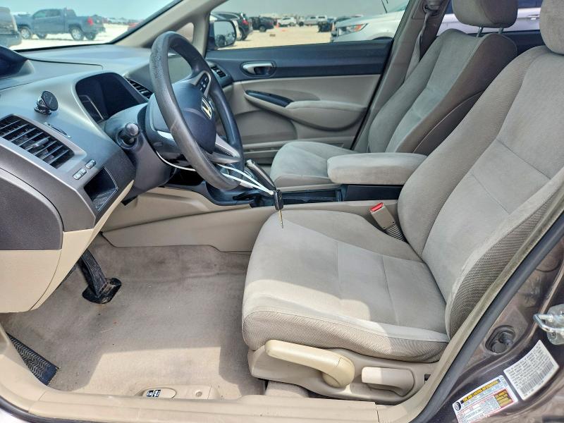 2010 Honda Civic VIN 19XFA1F52AE055235 COPART salvage auction — SIDE, Tx - Salvage Vehicle Title, sold $250 on 2026-07-30 (photo 7)