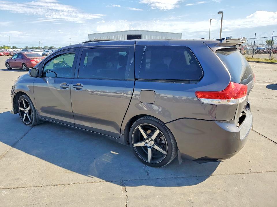 2011 Toyota Sienna VIN 5TDYK3DC4BS160921 COPART salvage auction — REAR END, CA - SALVAGE CERTIFICATE, sold $1,950 on 2026-07-06 (photo 2)