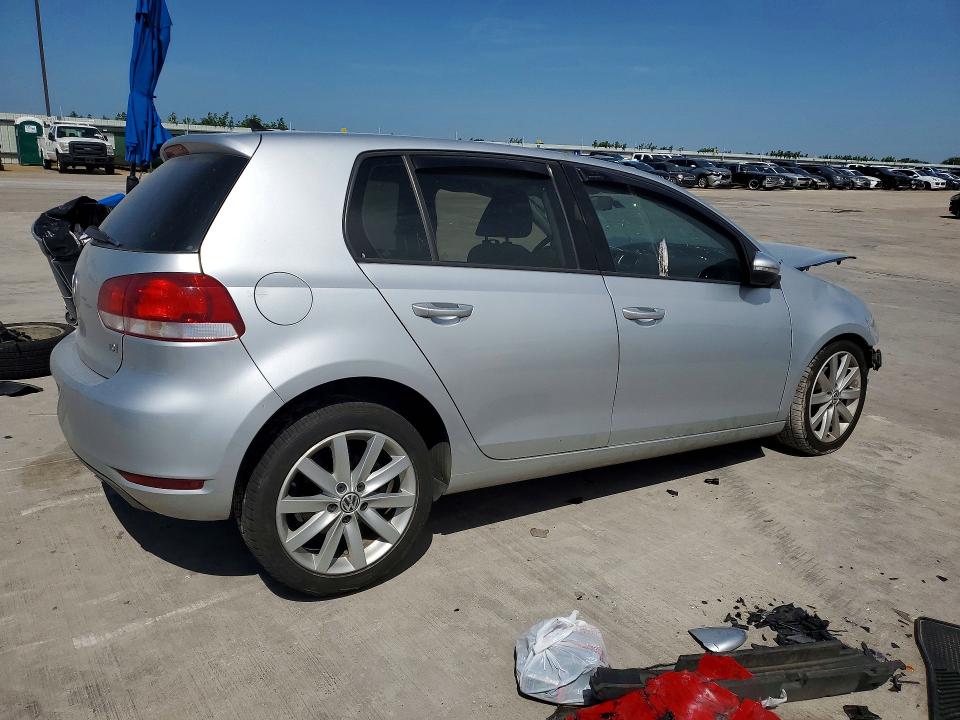 2011 Volkswagen Golf VIN WVWDM7AJ8BW202753 COPART salvage auction — FRONT END, TX - SALVAGE VEHICLE TITLE (P), sold $350 on 2026-07-09 (photo 3)