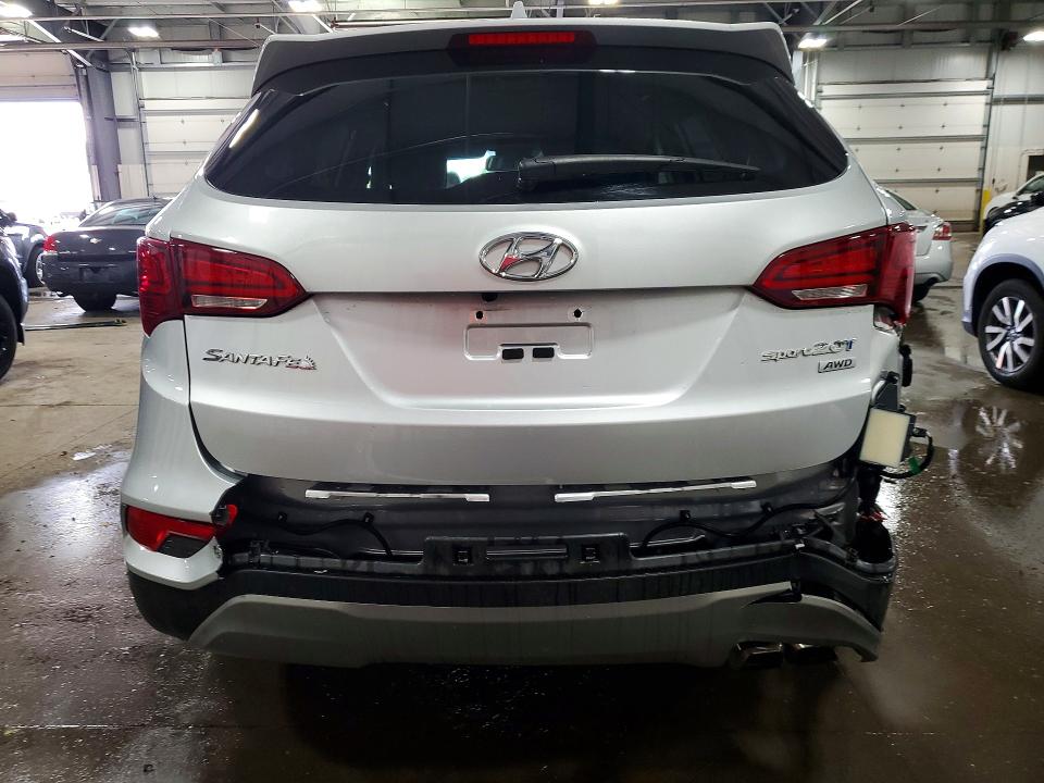 2018 Hyundai Santa fe VIN 5XYZUDLAXJG554746 COPART salvage auction — REAR END, Mn - Cert Of Title-Salvage, sold $3,100 on 2026-07-28 (photo 6)
