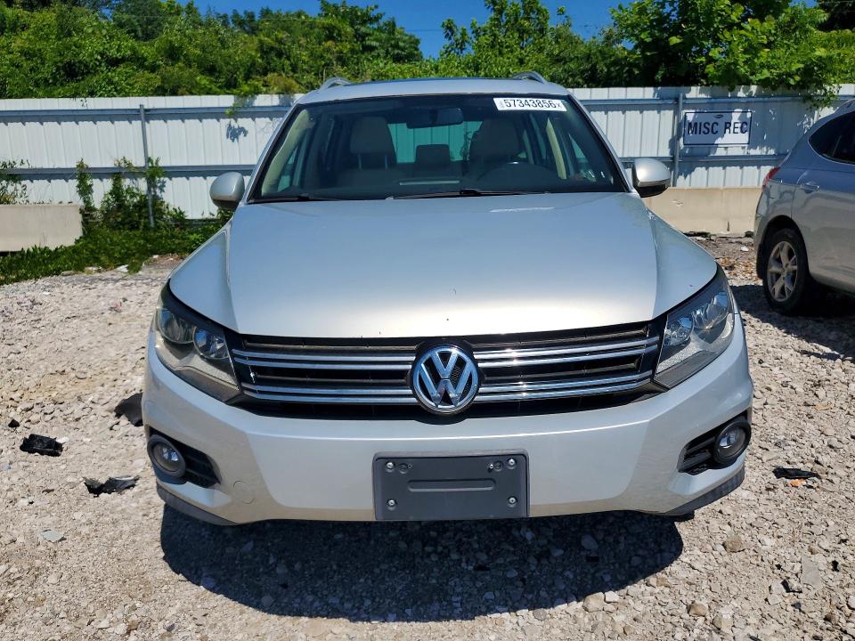 2014 Volkswagen Tiguan VIN WVGBV3AX9EW535822 COPART salvage auction — DAMAGE HISTORY, Mo - Certificate Of Title (P), sold $1,350 on 2026-07-10 (photo 5)