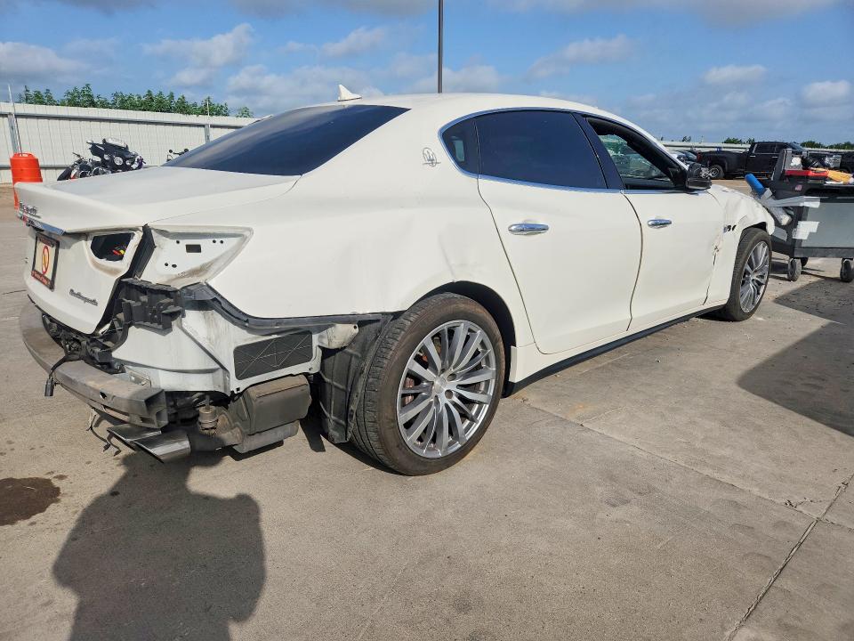 2018 Maserati Quattroporte VIN ZAM56YPAXJ1291793 COPART salvage auction — FRONT END, TX - SALVAGE VEHICLE TITLE, sold $200 on 2026-07-30 (photo 3)