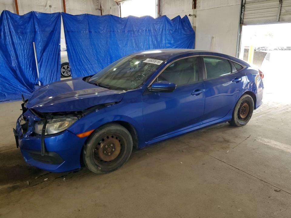 2016 Honda Civic VIN 19XFC2F54GE046951 COPART salvage auction — FRONT END, Oh - Certificate Of Title (P), sold $2,950 on 2026-07-28 (photo 1)