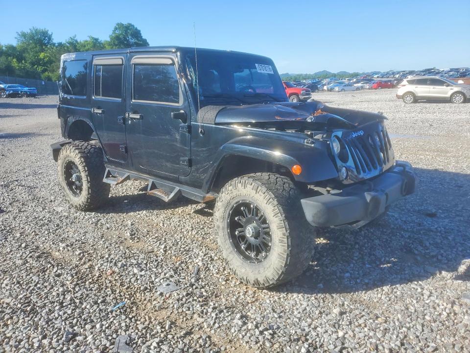 2014 Jeep Wrangler unlimited VIN 1C4BJWEG0EL135452 COPART salvage auction — ALL OVER, Tn - Salvage Certificate (P), sold $4,100 on 2026-07-02 (photo 4)