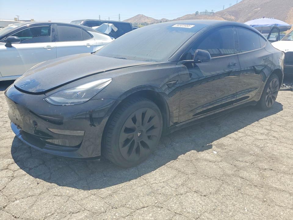 2023 Tesla Model 3 VIN 5YJ3E1EA4PF655229 COPART salvage auction — Burn Interior, Ca - Salvage Certificate, sold $7,000 on 2026-07-20 (photo 1)