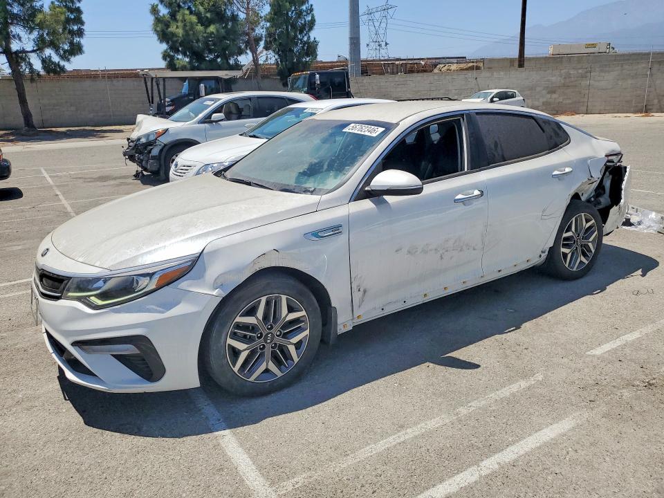 2020 Kia Optima hybrid VIN KNAGU4LE5L5045425 COPART salvage auction — REAR END, CA - DIS/DLR/EXP ONLY CLEAN TITLE (P), sold $10,000 on 2026-07-09 (photo 1)